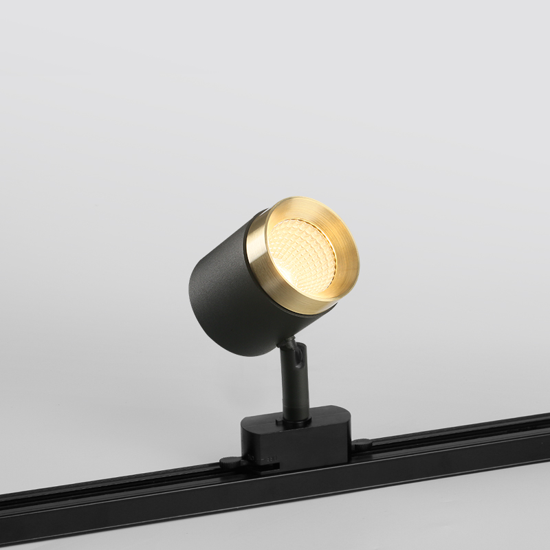 Aisilan Luxury Led Track Spotlight Aluminum Ceiling Black Track Lighting Spot Rail Adjustable Light Display(Track Unincluded)