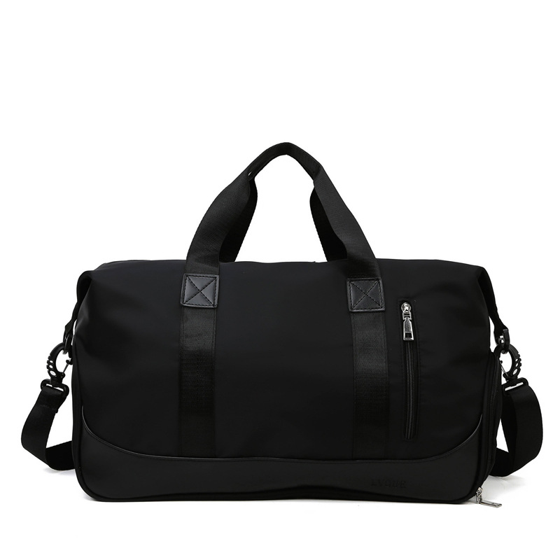 Frauen Große Kapazität Sporttasche Schwimmen Yoga Sport Taschen Multifunktions Hand Reise Duffle Wochenende Paket Trockenen Und Nassen Trennung: Schwarz