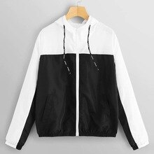 Chaqueta con capucha para mujer, ropa deportiva de manga larga de retales, peleles finos con bolsillos y cremallera, abrigo deportivo, chaqueta informal de Fitness para exteriores