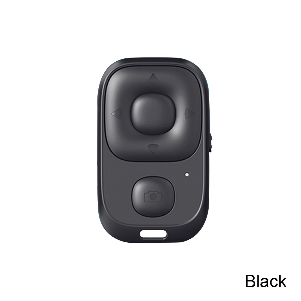 Mini Wireless Selfie Remote Control Bluetooth-compatible Shutter Release Button Camera Phone Self-timer Page Turning Controller: black