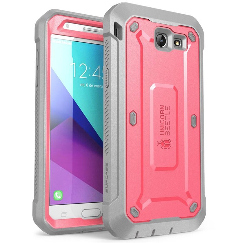 SUPCASE Voor Samsung Galaxy J7 Case UB Pro Full-Body Robuuste Holster Cover met Ingebouwde Screen Protector, NIET Fit J7: Pink