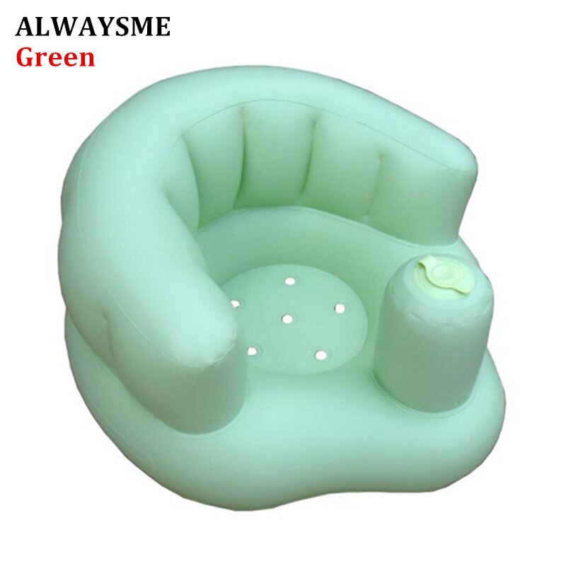 Silla de bebé inflable ALWAYSME, asientos portátiles, sofá: Green