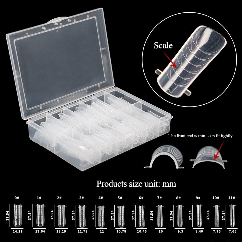 120/60Pcs Building Mold For Nail Extension Forms Reusable Tool Full Cover Nail Forms Nail Shape Build Dual Form