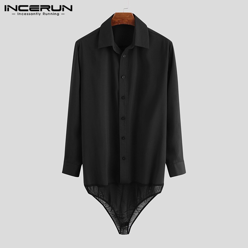 Chemise à manches longues pour homme, combinaison – Grandado