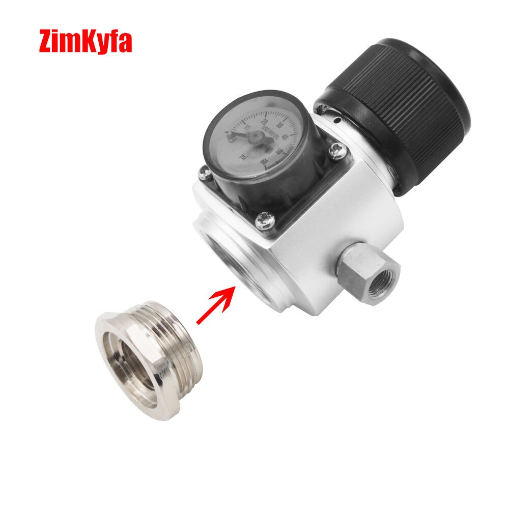 Piwo Homebrew akwarium narzędzie pneumatyczne Co2 Protable mini regulator 74 gramowy wkład 5/8-18unf adapter