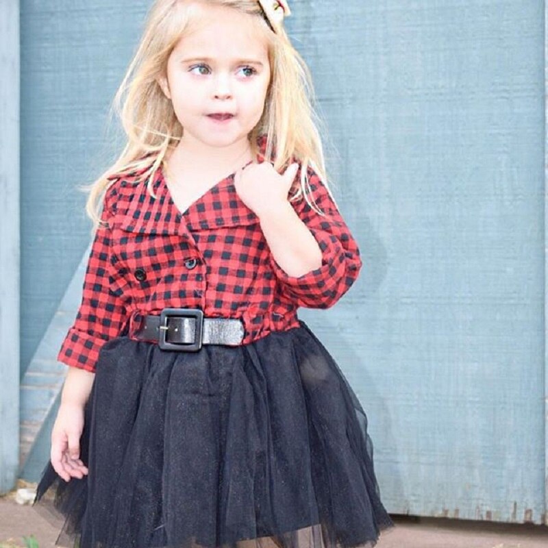 3-8 Jaar Oud Meisje Jurk Lente Zomer Plaided Mesh Faric Skrit Peuter Kids Meisjes Prinses Jurken 3-8Y