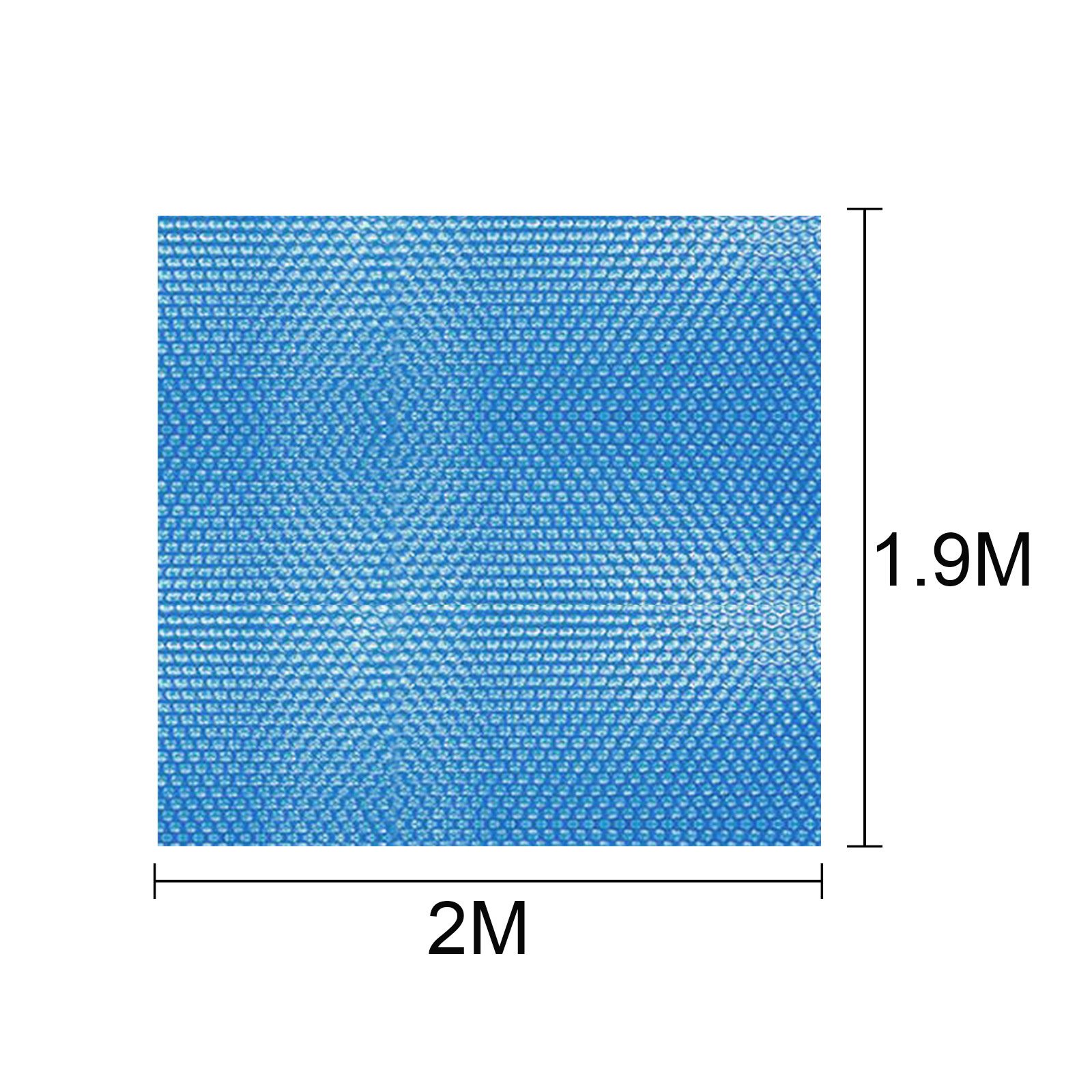 Rectangle/Round floor Pool Cover Swimming Pool heating solar Preservation Cover Outdoor Bubble Blanket Heat Insulation Dustproof: Square 2x1.9m