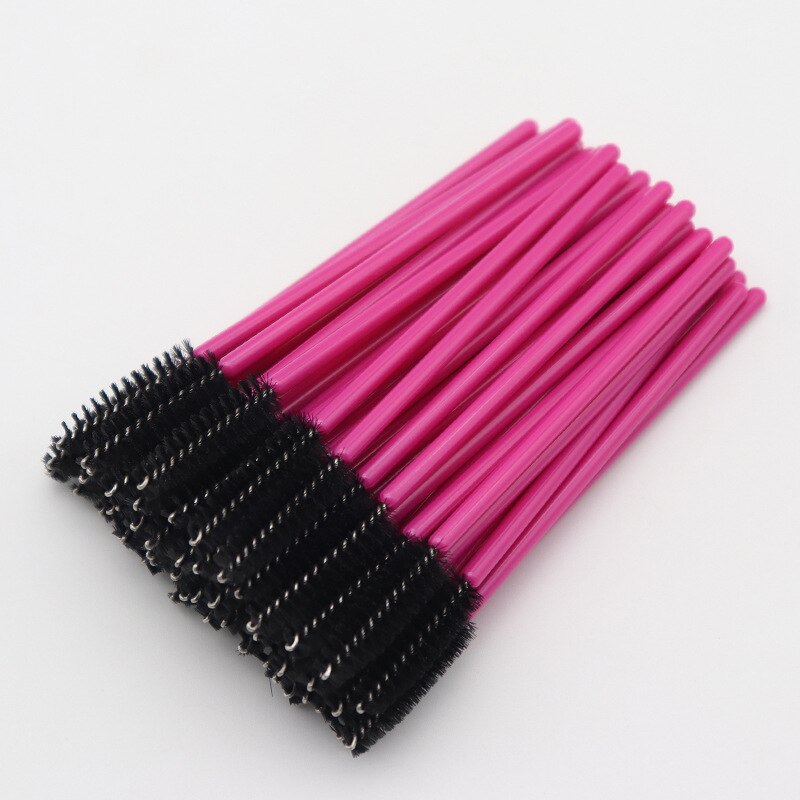 50 st engångs ögonfransborste bryn kosmetiskt verktyg portabel ögonfrans kam mikroborste borstar för kvinnor makeup verktyg: Aa099-03