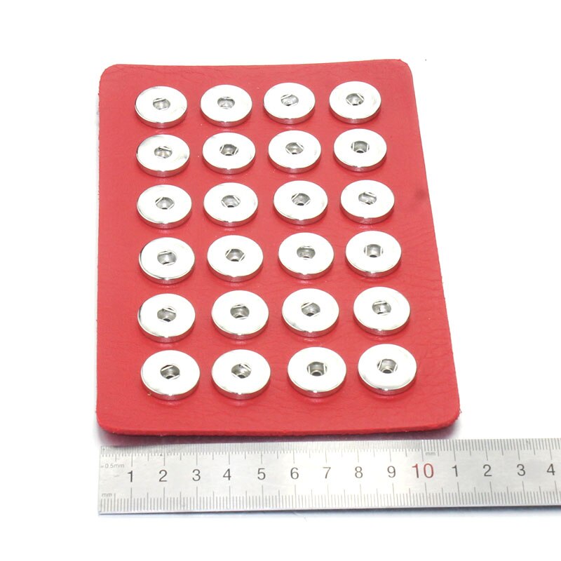 snapp smykker 18mm trykkknapp vise 10 farger svart skinn snapp vise til 24 stk smykker vise holder 8089