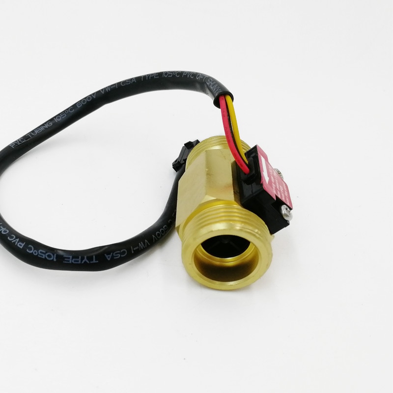 G3/4 "Messing water koperen flow sensor Turbine meter Magnetische Hall effect sensor YF-B5
