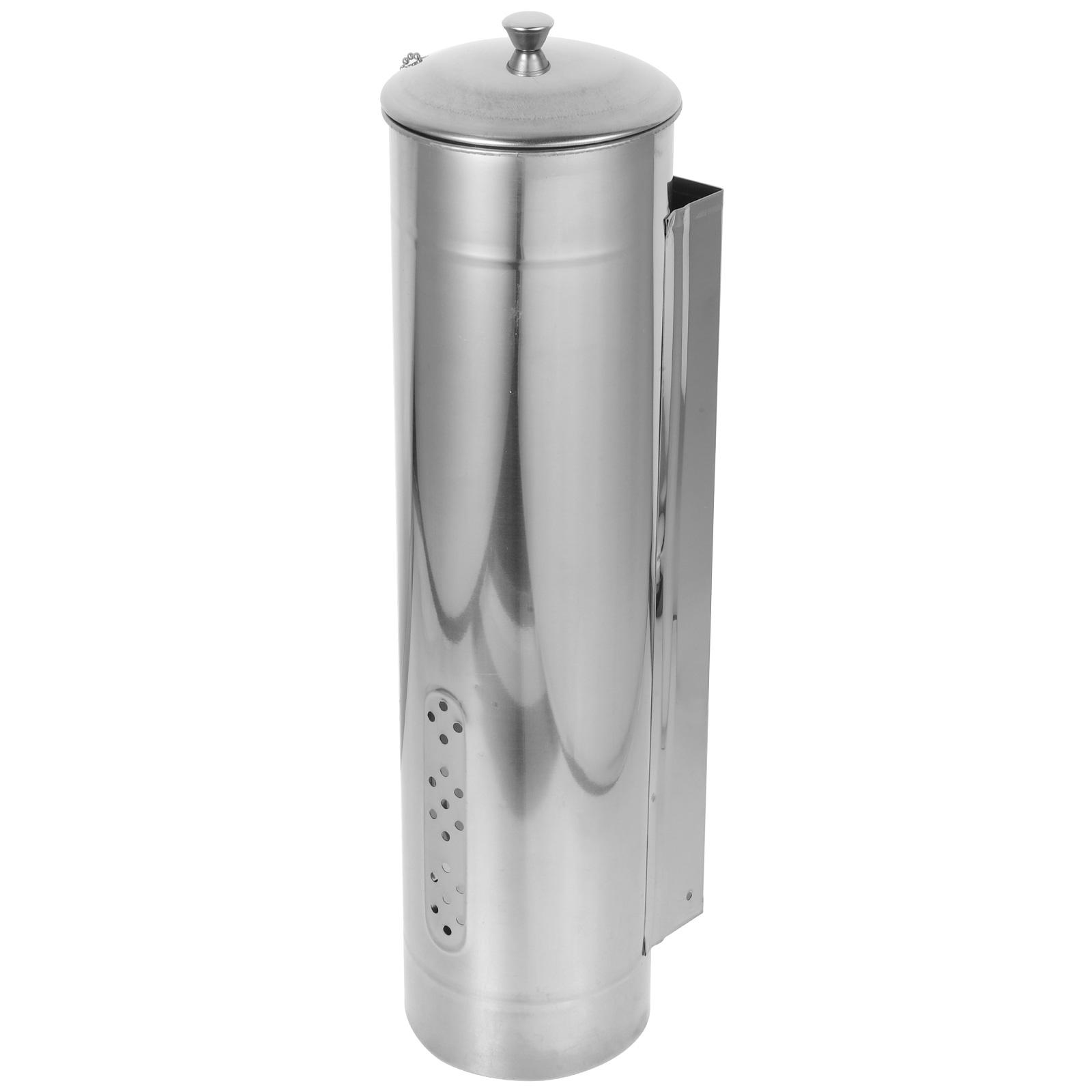 Wall Mount Cup Dispenser Stainless Steel Paper Holder Water Cooler Disposable 120pcs Plastic Hanger Hygienic