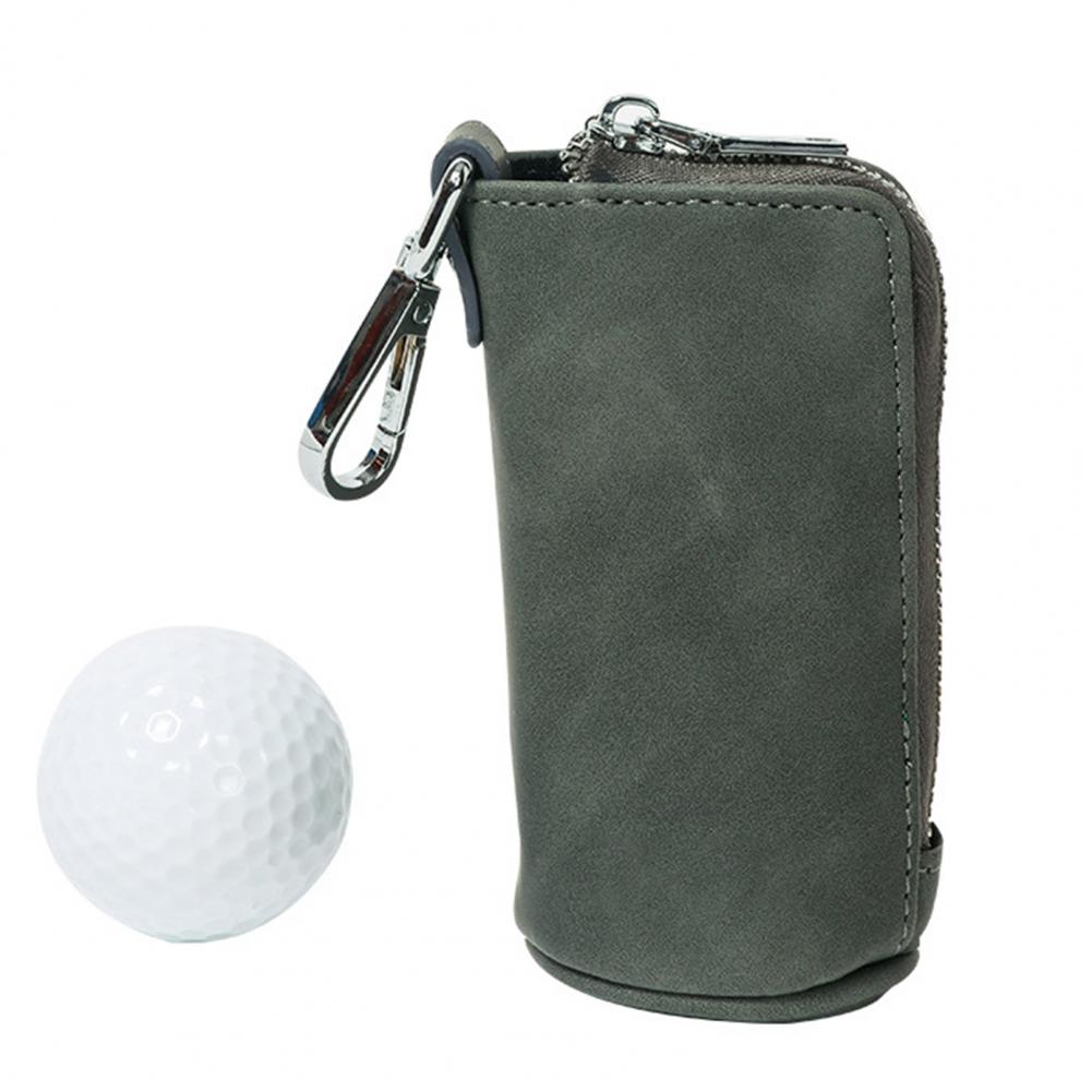 Portable Small Golf Ball Bag Mini Waist Pack Faux Leather Key Case Storage Pouch for Golf Lovers Golf Ball Container