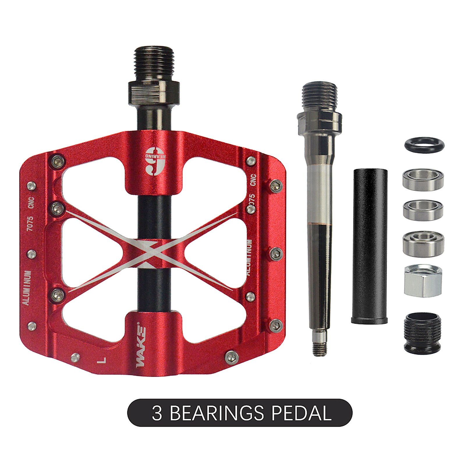 Bike Pedal Bicycle Pedal Aluminum Alloy Cycling Pedal Durable Foot Pedal Accessory Non-slip Bike Riding Pedal Bike Accessories