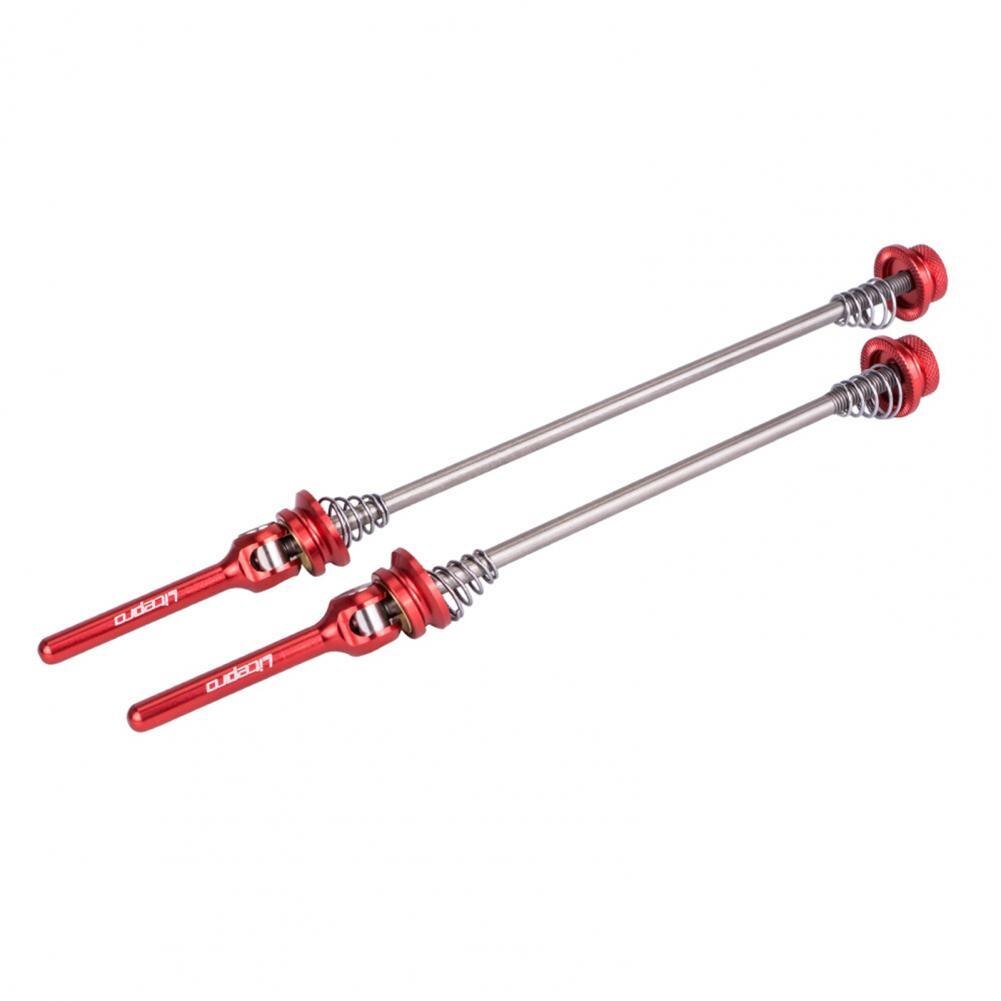 Asta a sgancio rapido durevole componenti per biciclette facili da usare asta a sgancio rapido per bici: Red 135mm