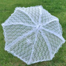 Eenvoudige Bruiloft Levert Kant Holle Bruid Bruiloft Paraplu Foto Decoratie Fotografie Props E15E