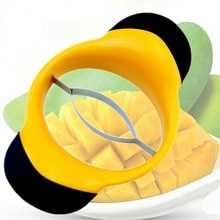 1Pc Rvs Mango Cut Creatieve Keuken Mango Splitter Fruit Keuken Gadget Accessoires Perzik Slicer Mango Snijder