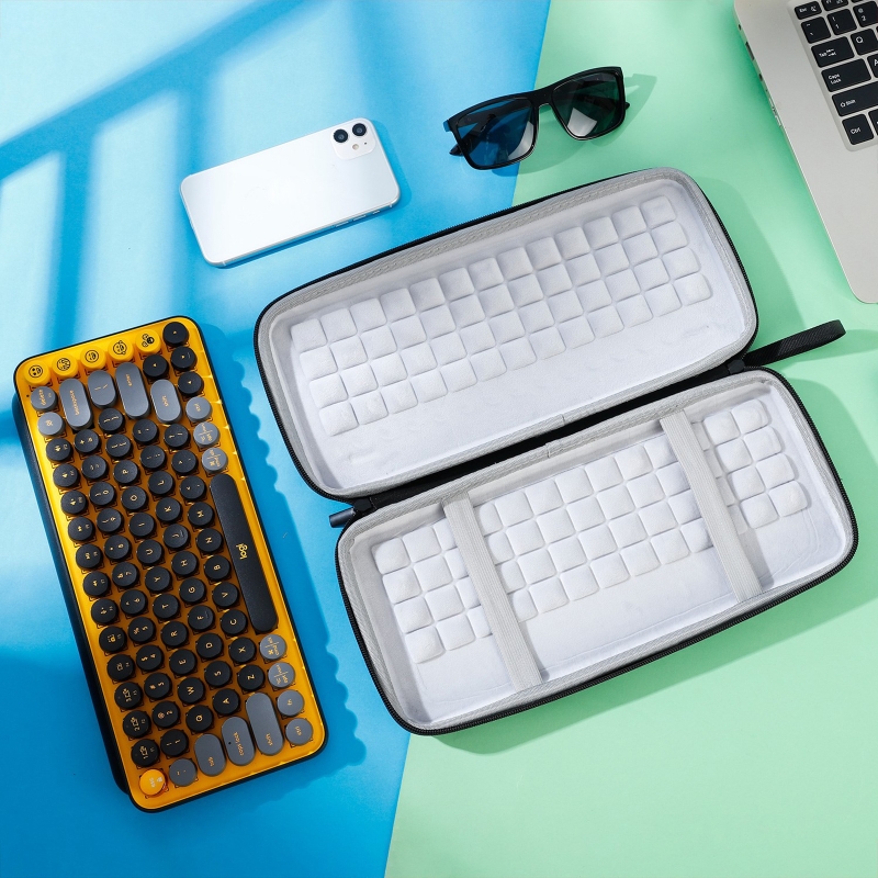 Portable Hard Case for Logitech POP KEYS Wireless Bluetooth-compatible Keyboard Travel Home Office Case