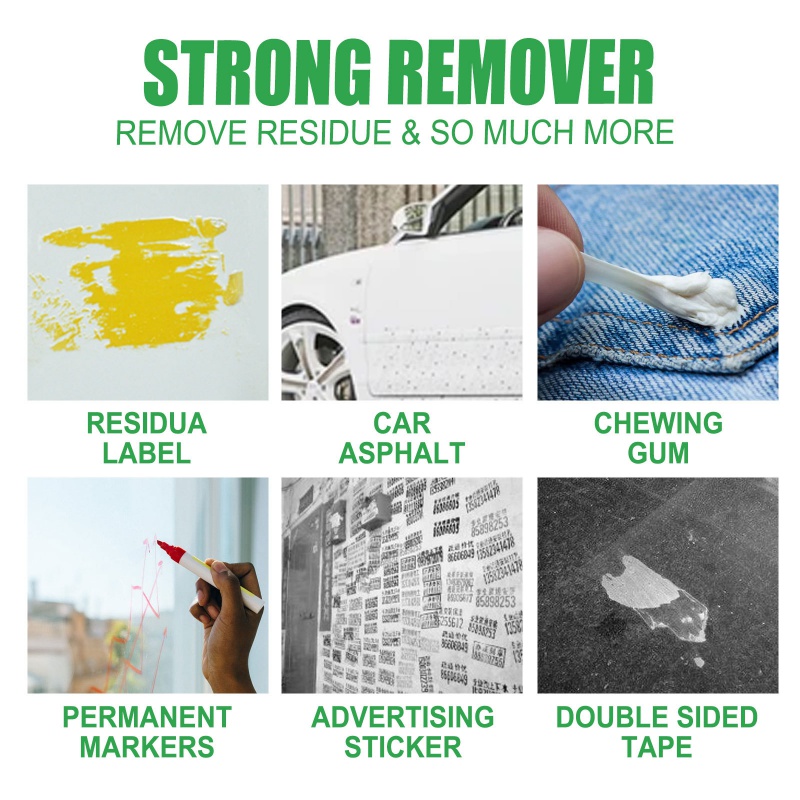 Stickers And Labels Remover Auto Adhesive Sticker Remover Sticky Stains Remover All Purpose Cleaner For Car Home