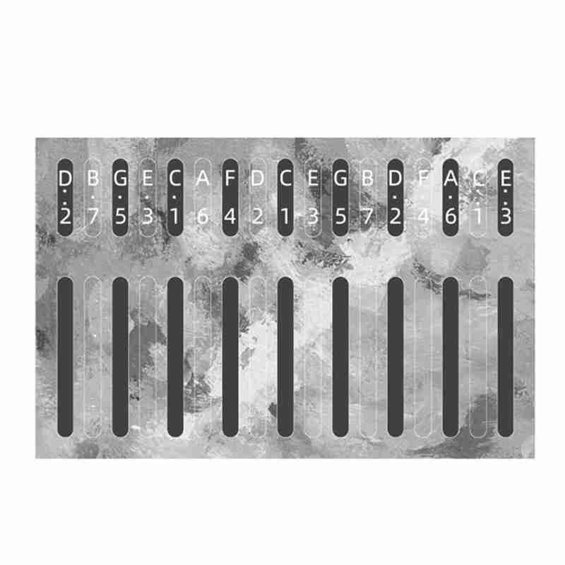 Adesivo peças de percussão acessórios para aluno musical 17-tom piano adesivos kit instrumento kalimba polegar piano assim b6u1