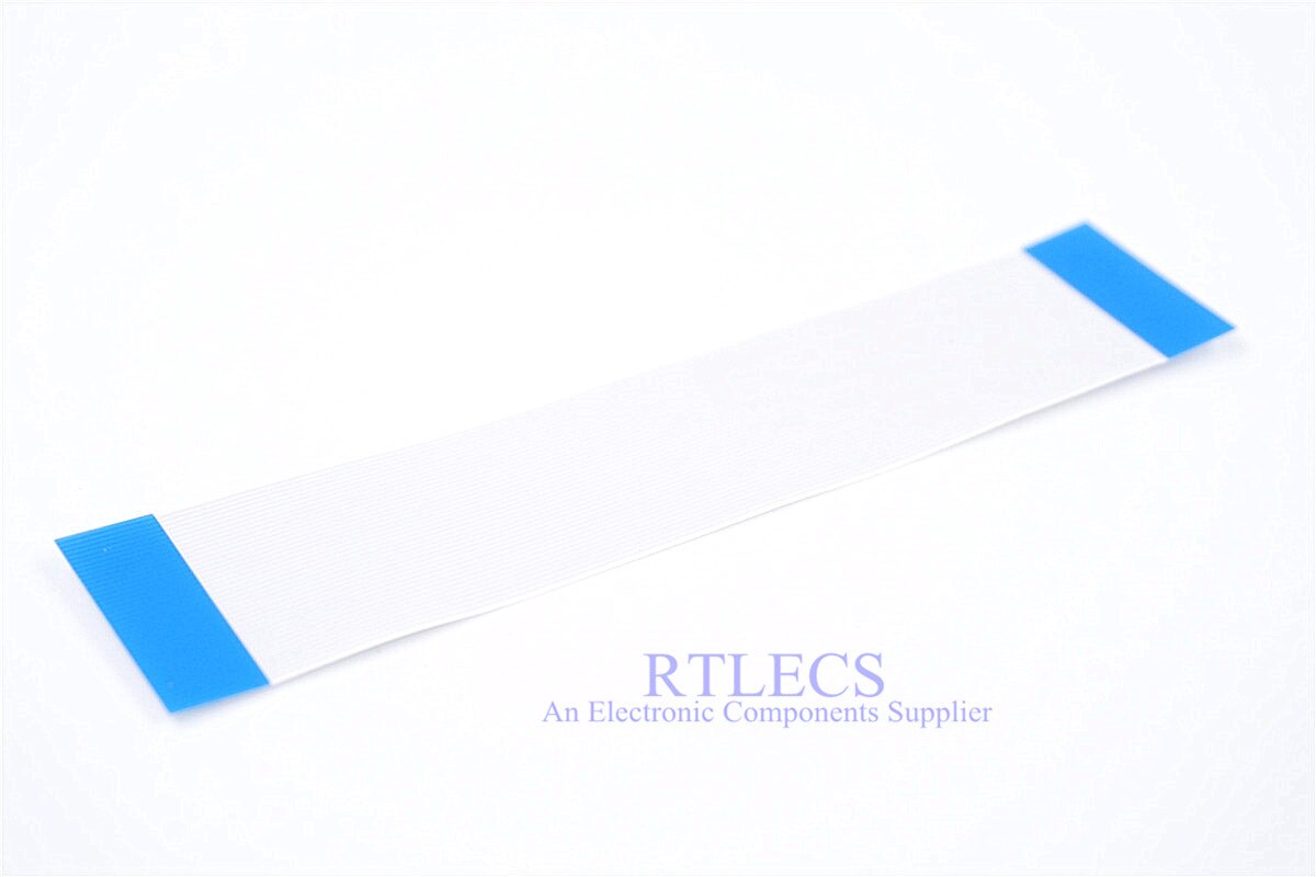 2 Stuks Ffc Fpc Lint Flexibele Platte Kabel Toonhoogte 0.5 Mm 200 Mm Zelfde Contact Side 4 6 8 10 12 16 20 30 40 50 60 68 80 Pin Draad