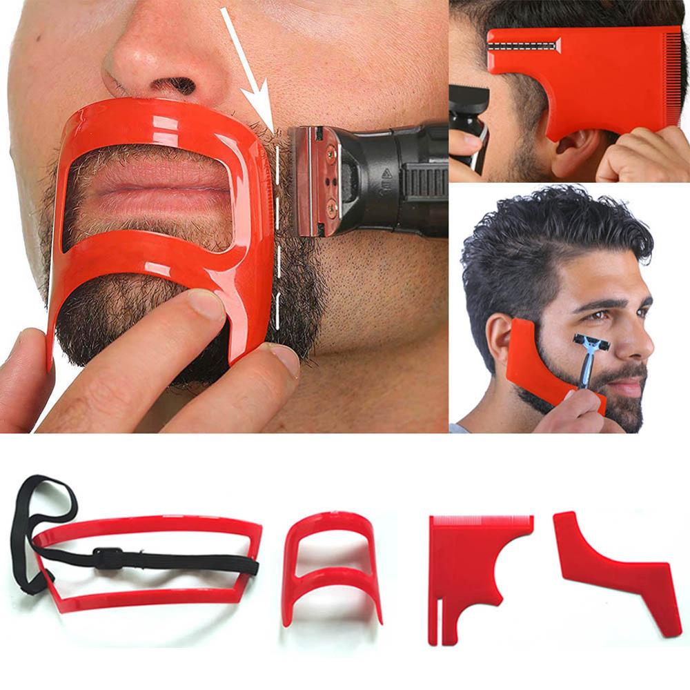 Beard Shaper Liner Template Tools Perfect Beard Comb Men's Beards Shaping Templates and Guide Beard Styling Beard Shaping Tool