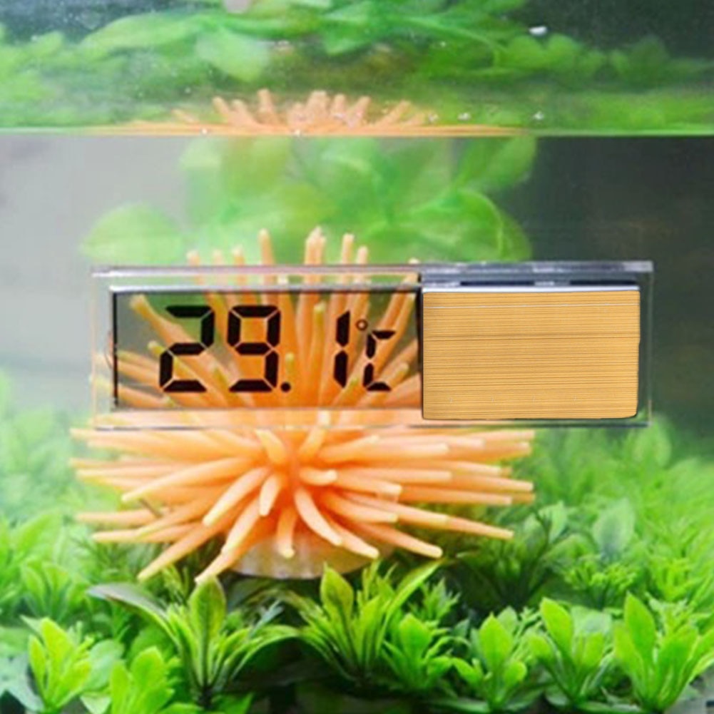Mini Multifunctionele LCD 3D Digitale Elektronische Temperatuur Meting Aquarium Thermometer Aquarium Thermometer
