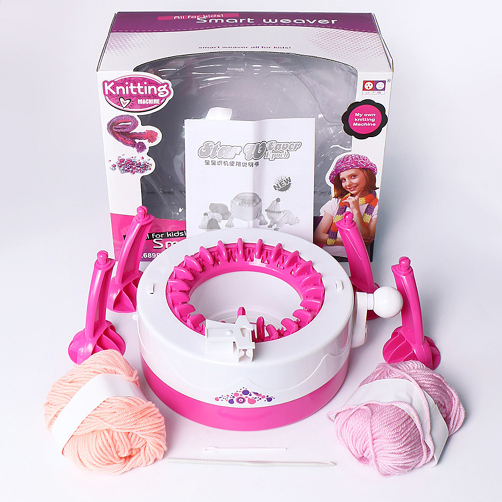 1 Set Knitting Stylish Plastic Knitting Machine Small Size Knitting Machine