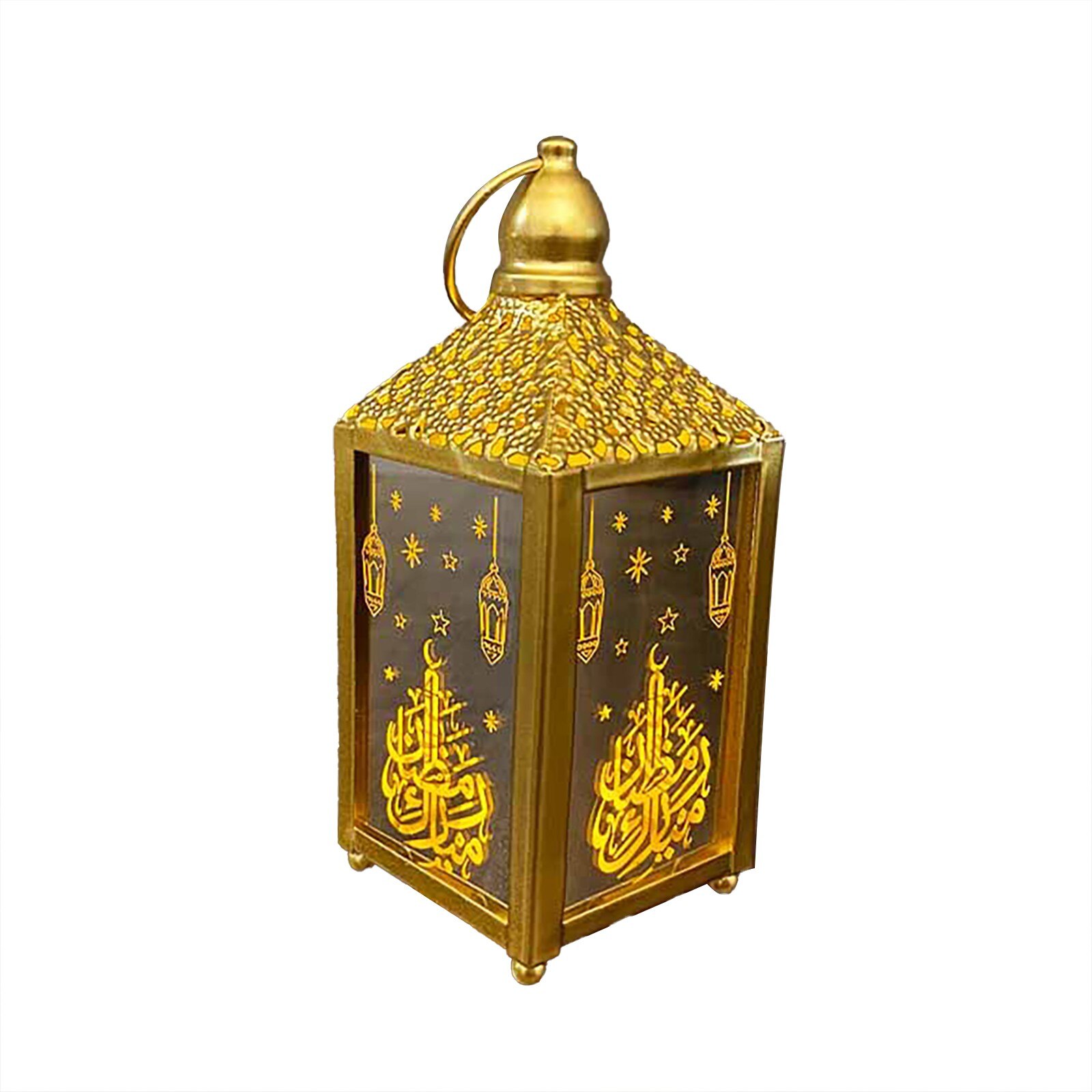 Ramadan Lantern LED Hanging Lanterns Ramadan Decoration Lights Lighting Wrought Iron Night Light