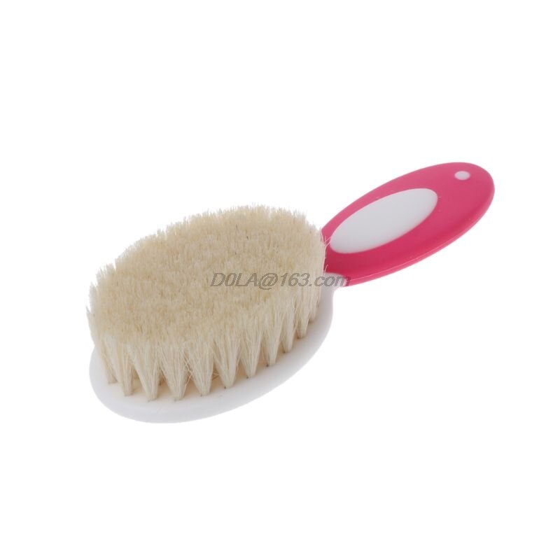 bébé soins Pure laine naturelle bébé brosse peigne bébé brosse à cheveux -né brosse à cheveux infantile peigne tête masseur