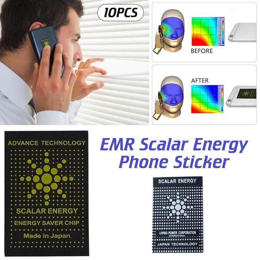 10pcs EMF Protection Cell Phone Patch Anti Radiation EMR Scalar Computer Electronics Negative Neutralizer Ion Shield Sticke I0Z7