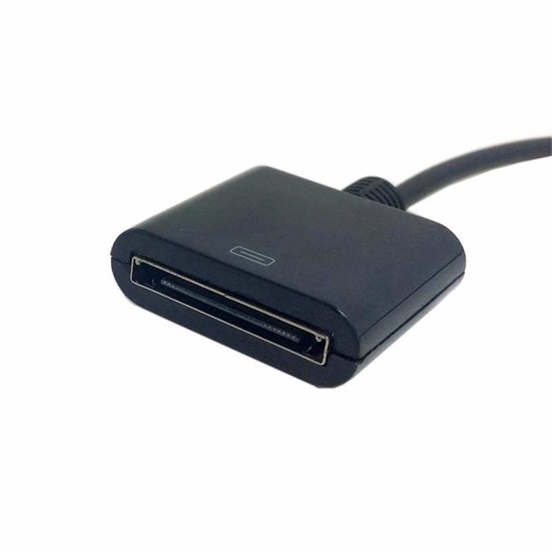 Do ck 30p Female naar USB 2.0 Female Data Charge Cable Dock 30P Zwart en Wit
