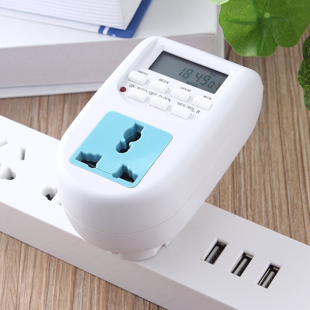 Digital Kitchen Timer Digital Energy Saving Timer Programmable Electronic Timer Plug EU Display
