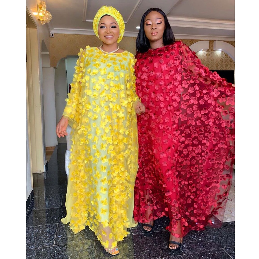 Vestido africano dashiki para mujer, Túnica africana, ropa bazin riche, vestido de flores de ankara de talla grande, novedad de