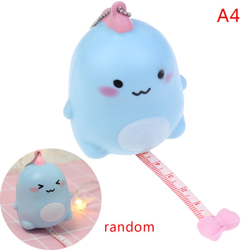 Portable Cartoon Retractable Ruler Centimeter/inch Tape Measure Mini Ruler: A4