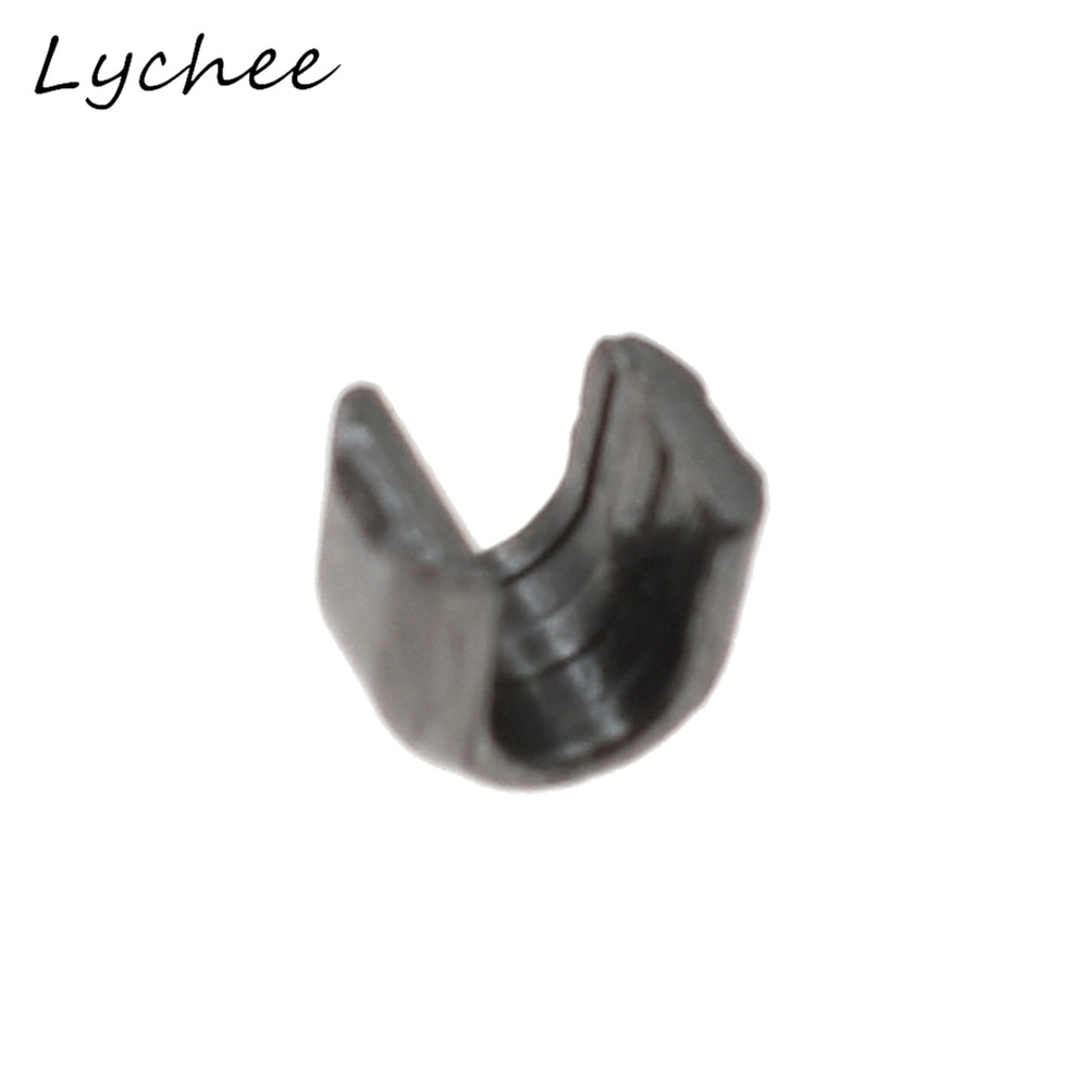 Lychee 150 Pcs 5 # U Vormige Metalen Rits Up Stopper Diy Naaien Craft Kleding Broek Rits Accessoires