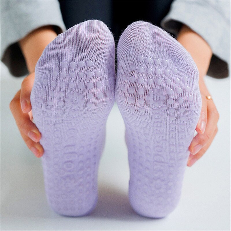 Damen pilates-yoga-socken, rutschfeste socken, hausschuhe, sport-anti-rutsch-ballett-tanzsocken, atmungsaktive fitness-accessoires für damen