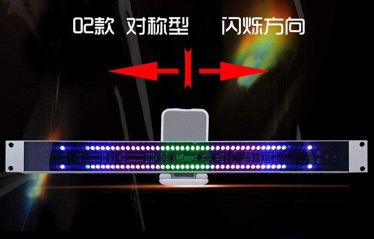 Nvarcher 120 led nivåindikator stereo ljudkontroll ljud usb musik spektrum elektronisk vu meter led musik rytm volym: Symmetriskt flimmer