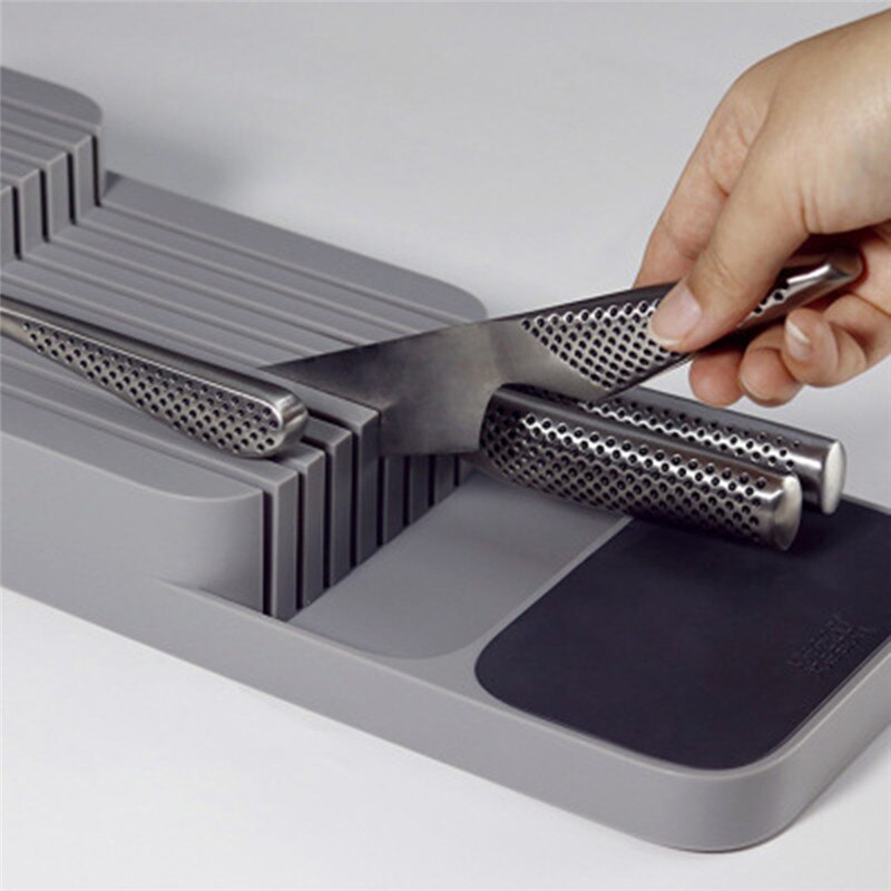 Messenblok houder plastic besteklade organizer lade messen keukengerei houder universele messenstandaard organizer keuken opbergruimte