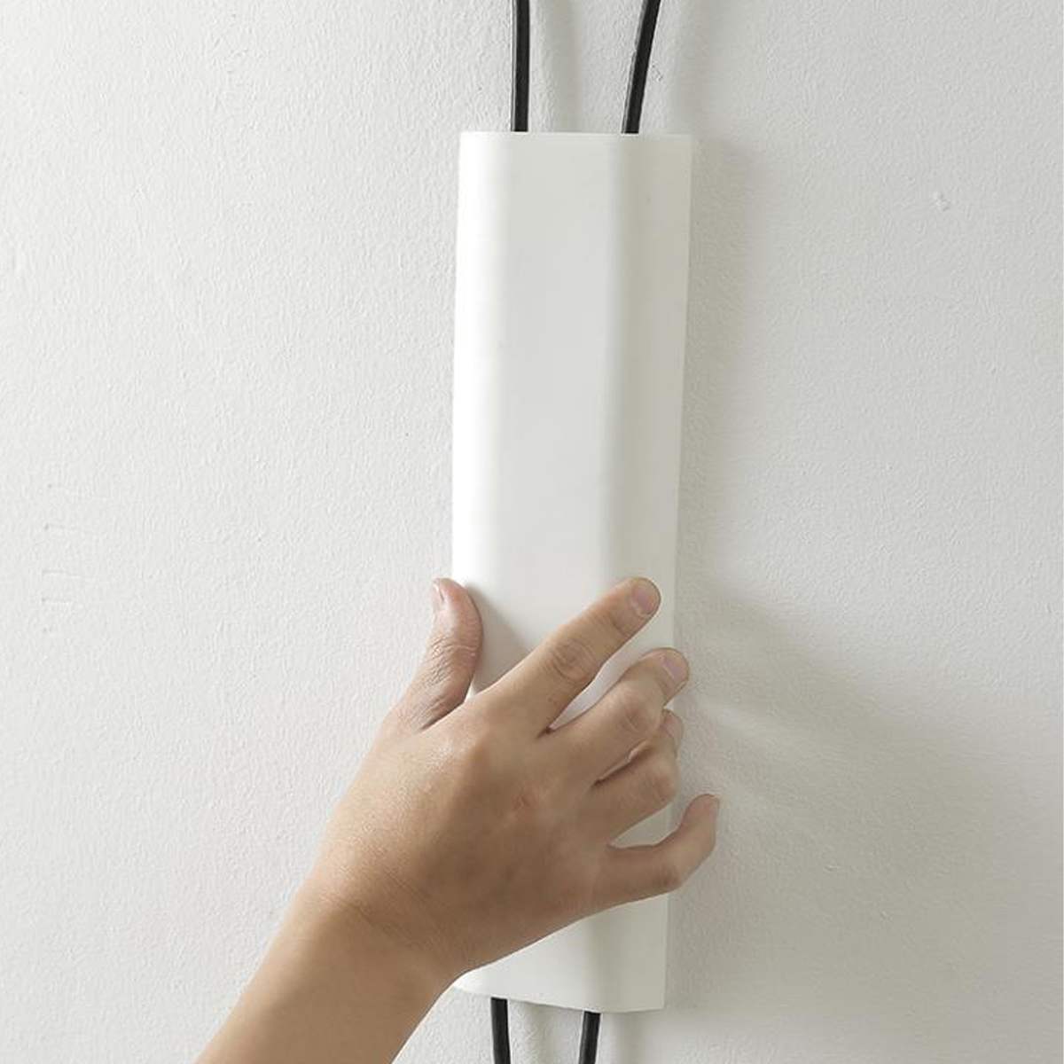 PP Raceway Wall Cord Duct Cable Cover Cable Fixer Management Electric Cache Cable Channel Wire Clip Manager Cover Organizer