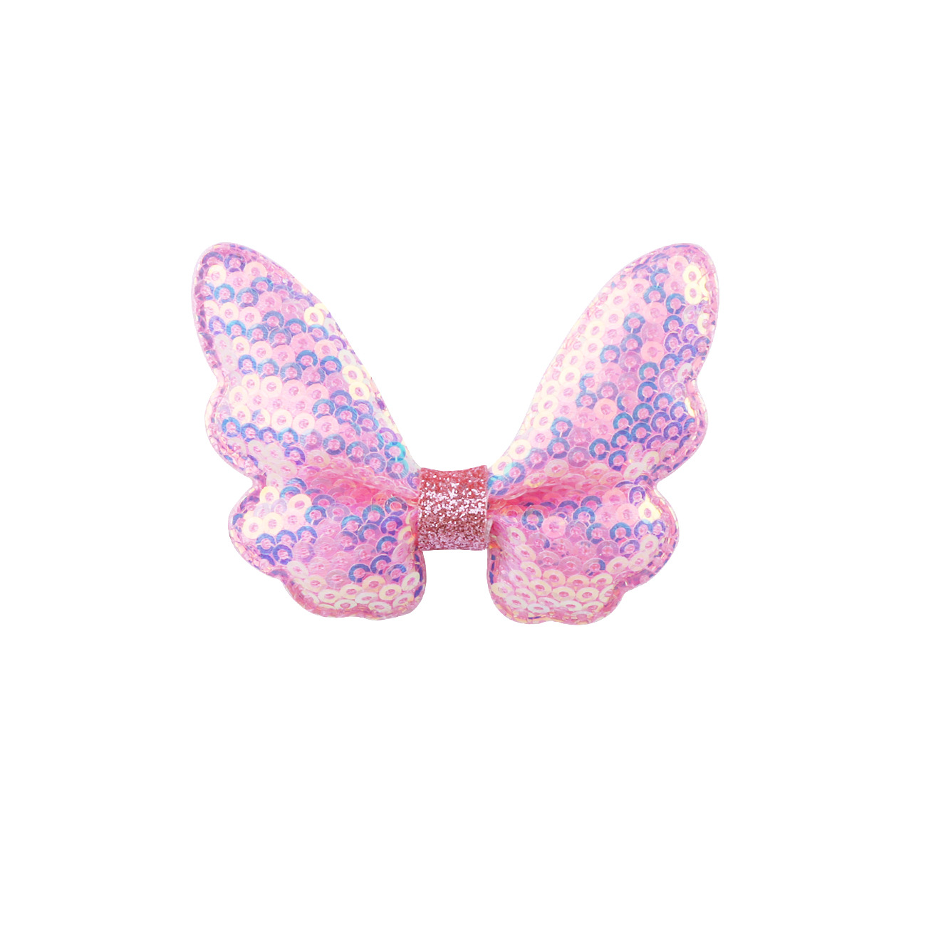 Glitter Mini Butterfly Hair Clips for Baby Girls Sparkly Colorful Hair Accessories Women Cute Small Tiny Clips Hair Accessories: GRAY