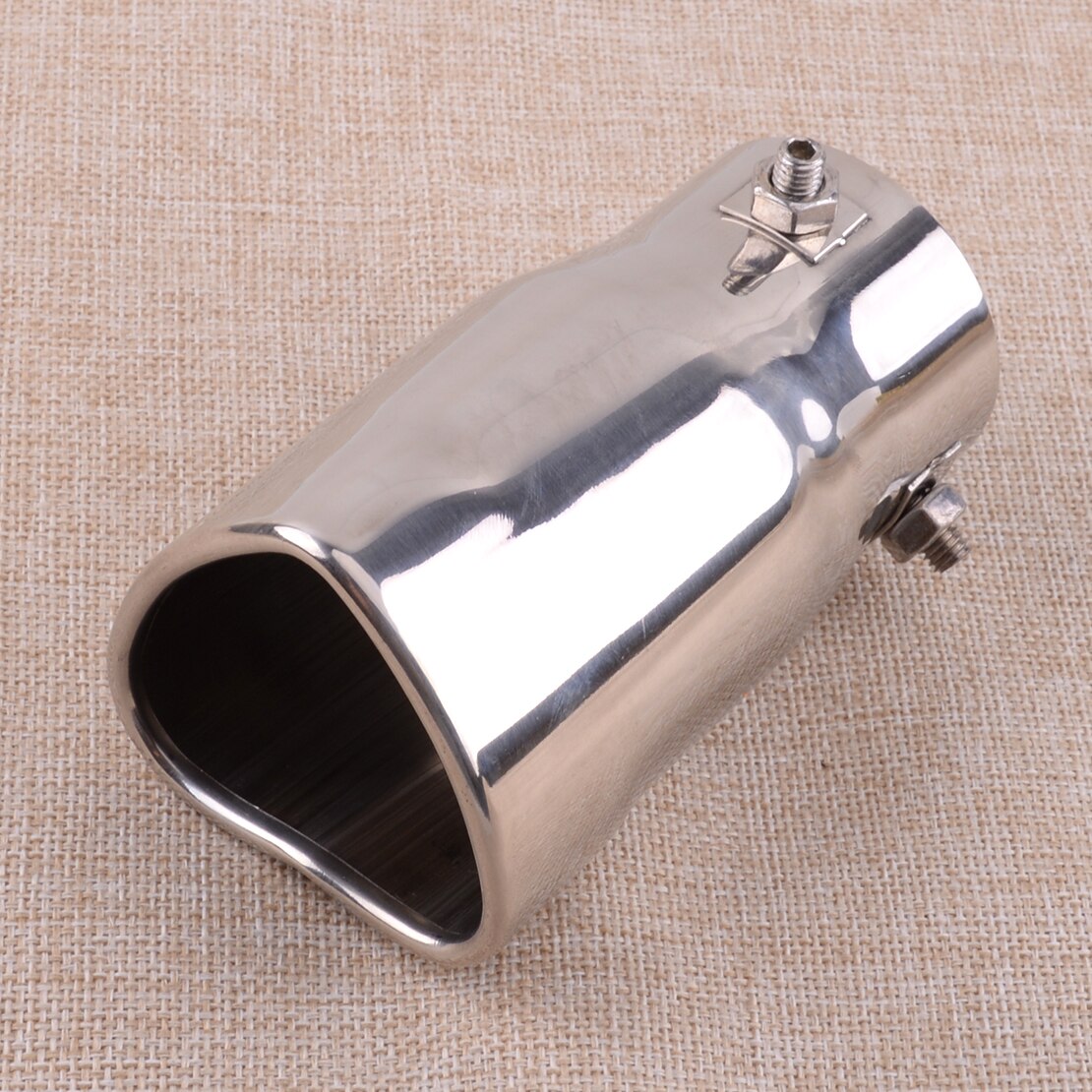 Universal- Auto Silber Edelstahl Herz bilden Schwanz Einlass Auspuff Ende Spitze Rohr Abdeckung
