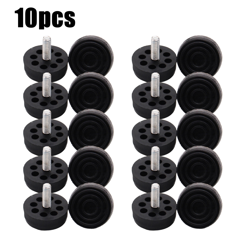 10PcsMöbel Beine Anti-rutsch Basis Tisch Schrank Bein Pad Füße Leveler Boden Schutz M6/M8/M10 Schraube in Fuß matt: Bronze-