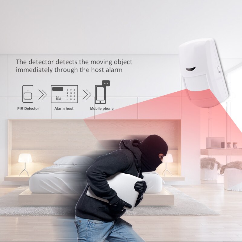 1/2/5 kpl 433 mhz langaton pir liiketunnistin hälytysjärjestelmä kodin turvaan wifi gsm  g90b hälytysanturi