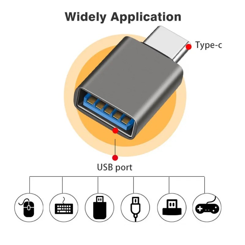 Adapter USB 3.2 Type-C 10 Gb/s OTG typu C USB C męski na USB 3.2 żeński do Macbooka Xiaomi Samsung USBC OTG Connector