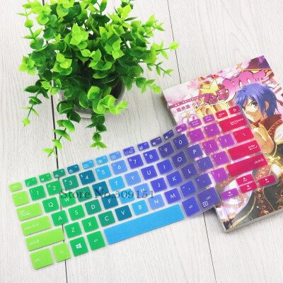 For ASUS ZenBook Pro 14 UX480 UX480FD UX450FD Notebook PC Laptop Keyboard Cover Protector 14 inch (US Layout): Rainbow
