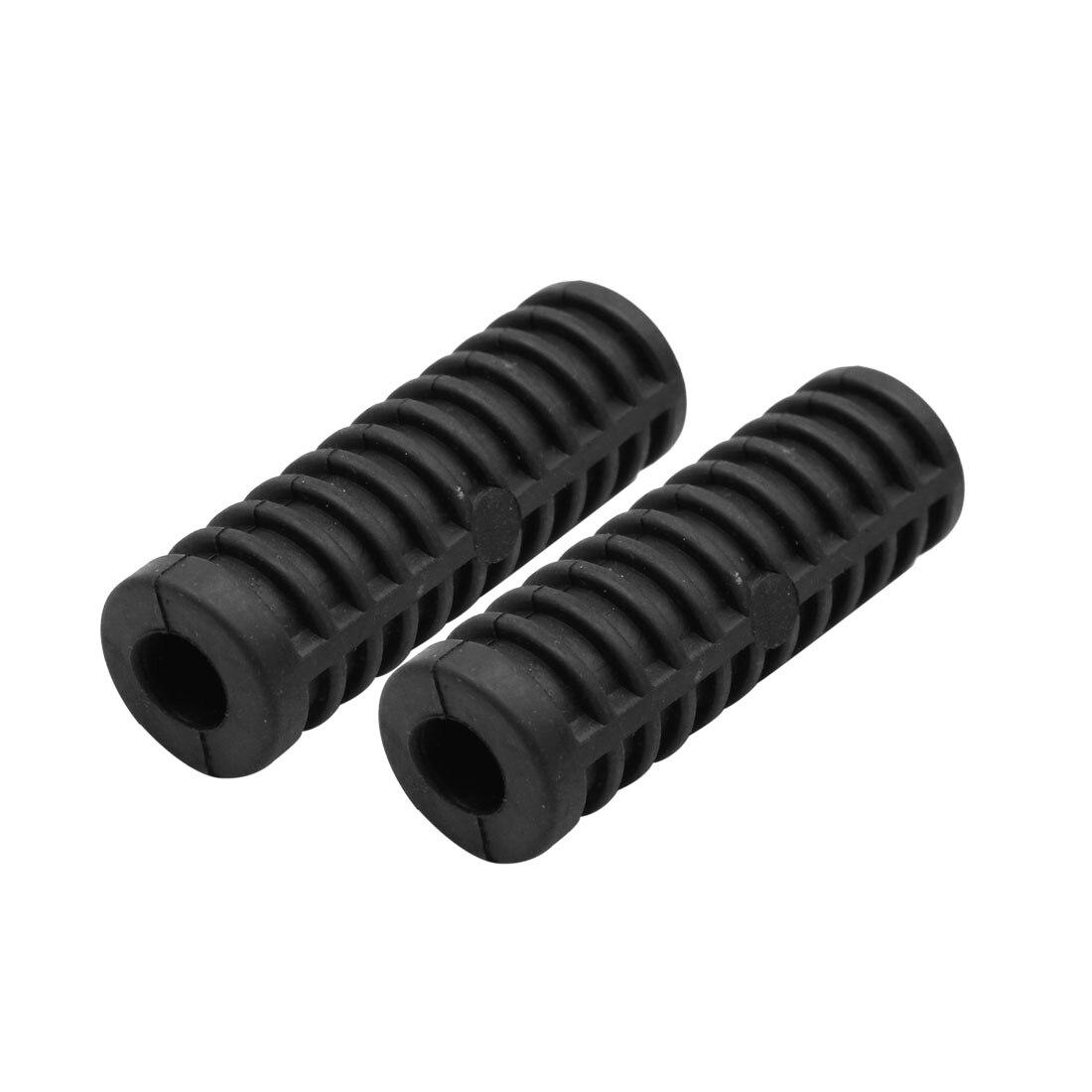 Uxcell 2pcs 12mm Diameter Rubber Nonslip Footrest Pedal Foot Peg Cover Shell Black for Motorcycle: 2pcs