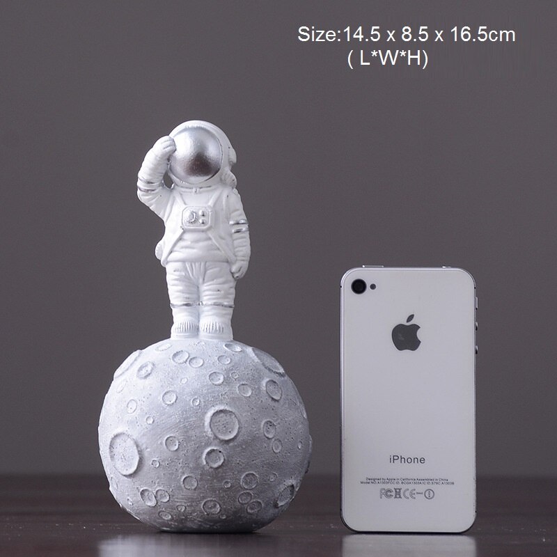 Astronaut Beeldje Voor Huisinrichting Kantoor Accessoires Ornamenten Voor Slaapkamer Woonkamer Decoratie Reson Standbeeld Art Sculptuur: Astronauts