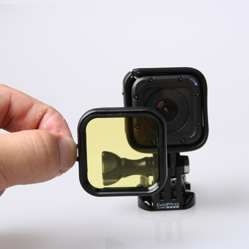 Filtro de lentes para cámara go pro hero 5 session Hero 4, filtro uv de buceo para Gopro HERO 4 s /5s, accesorios de cámara de 4S, 3 uds.