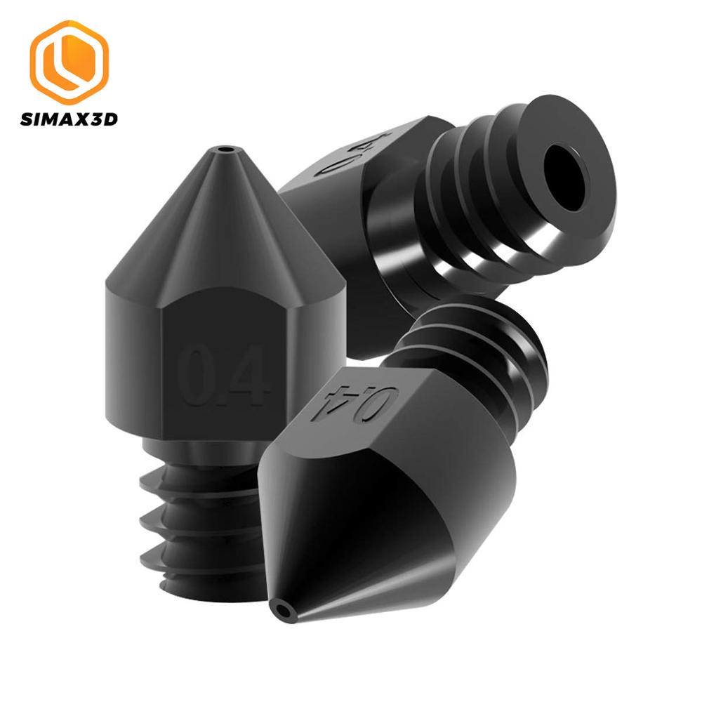 SIMAX3D – outil en acier trempé MK8, buses d'imprimante 3D résistantes aux hautes températures, 0.4mm/1.75mm pour Makerbot Creality CR-10 Ender 3
