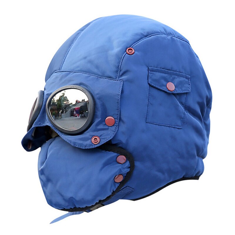 warm cap winter men winter hats for women kids waterproof hood hat with glasses balaclava camping hiking outdoor sport caps